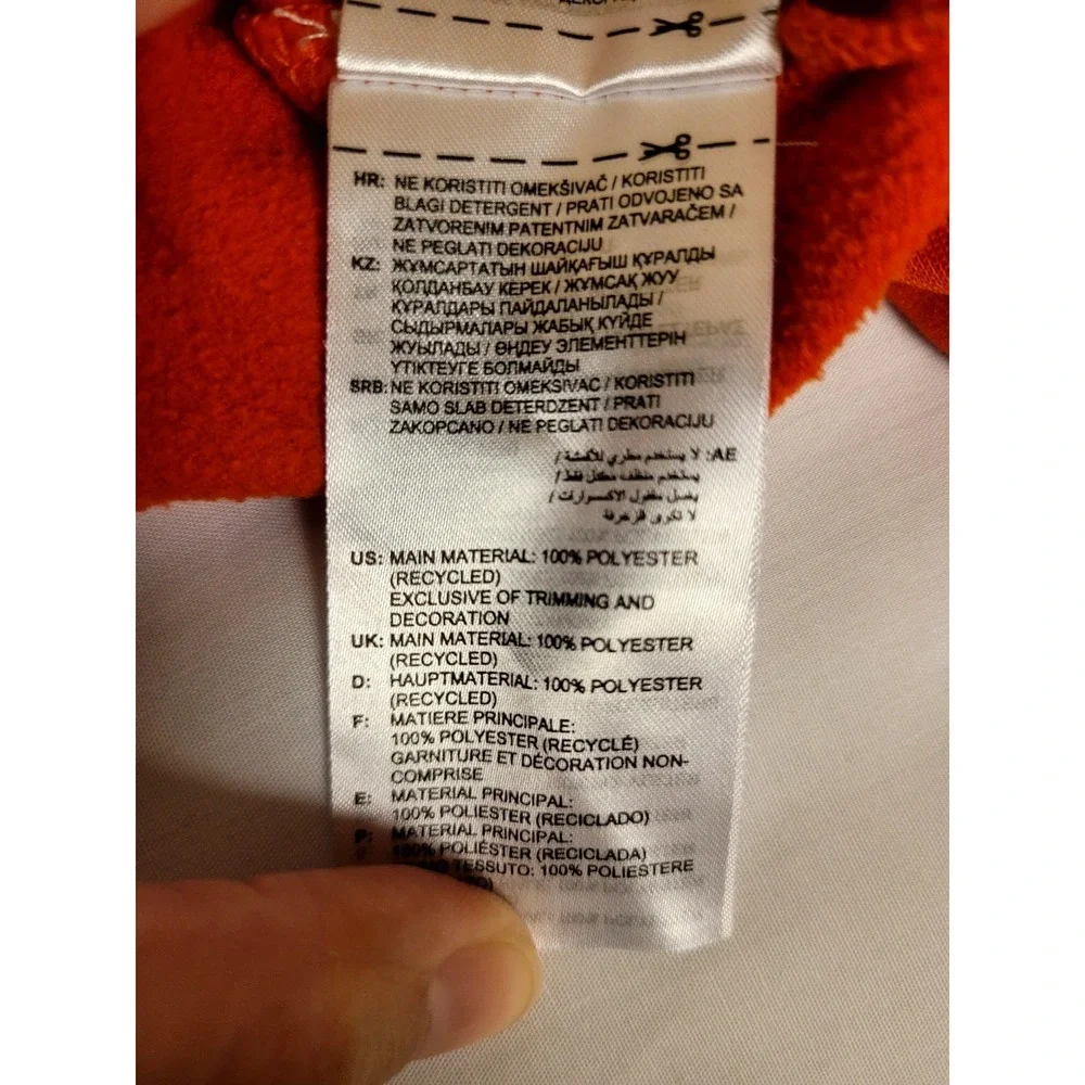Adidas Men's Half-Zip Light Pullover Sweater - ORANGE - Medium-Elastic Waistband